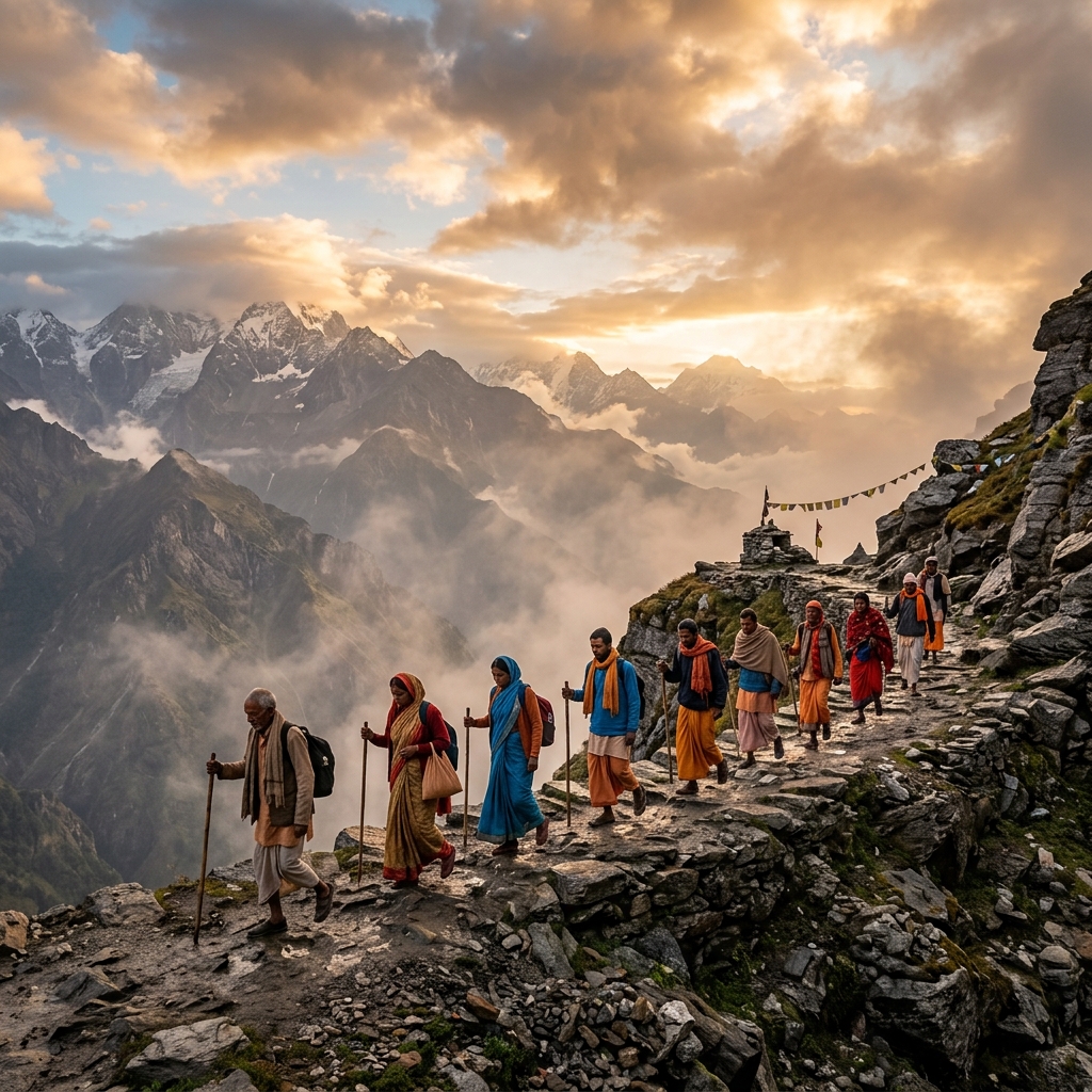 Pilgrims on a sacred journey